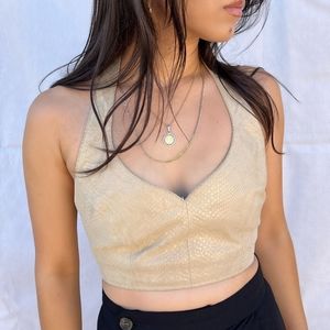 Vintage Wilson's Leather Halter Top